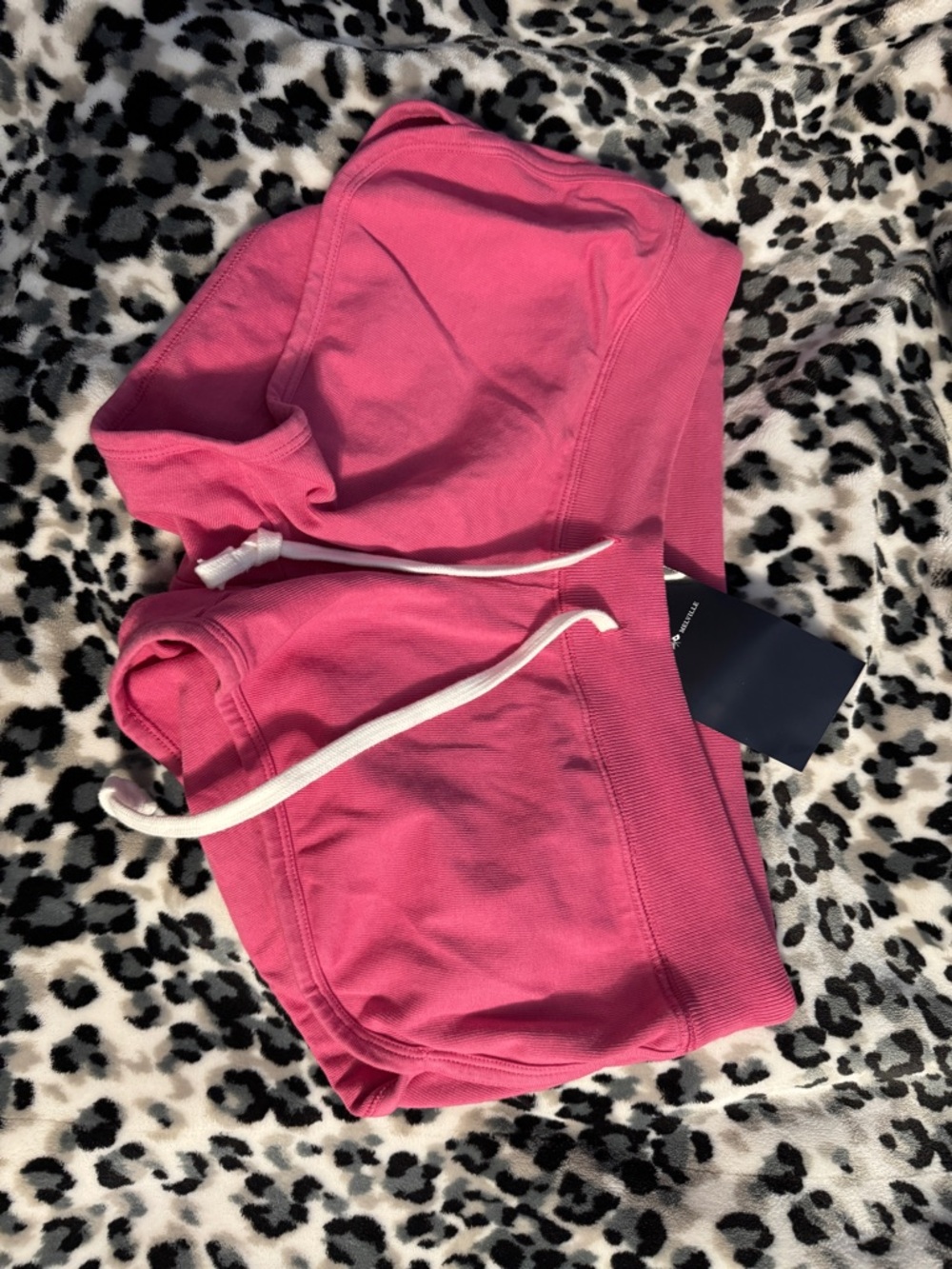 Rare Brandy Melville Hot Pink Drawstring Shorts